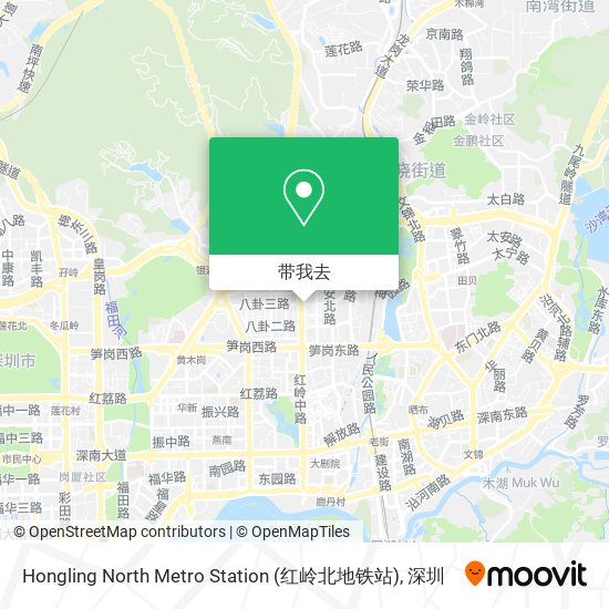 Hongling North Metro Station (红岭北地铁站)地图