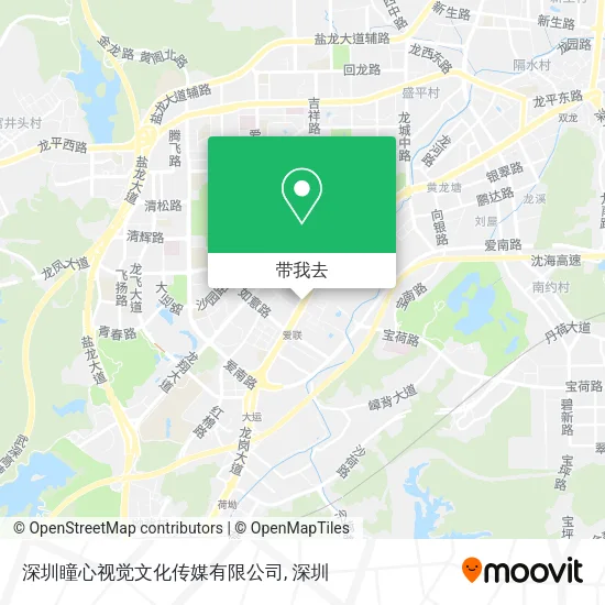 深圳瞳心视觉文化传媒有限公司地图