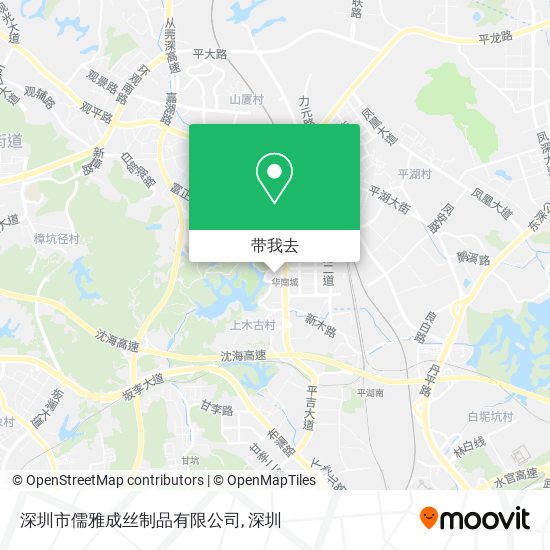 深圳市儒雅成丝制品有限公司地图
