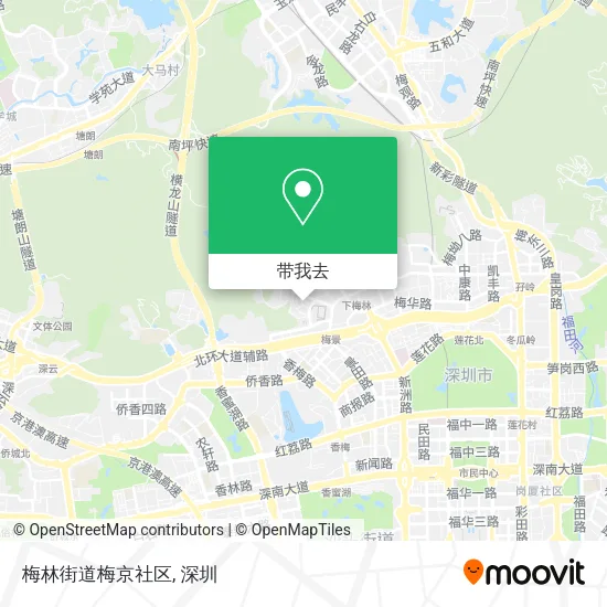 梅林街道梅京社区地图