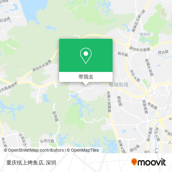 重庆纸上烤鱼店地图
