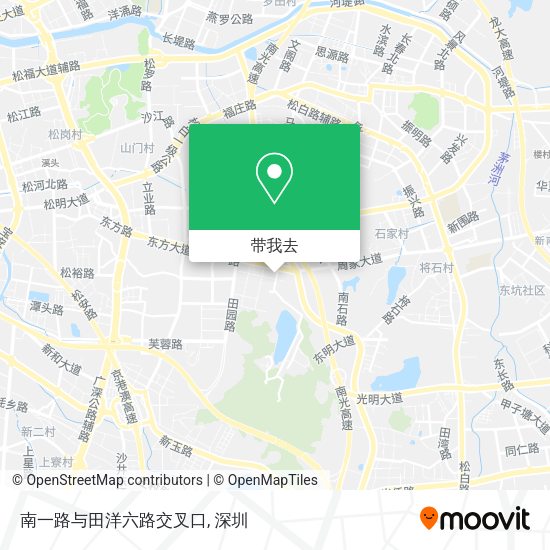 南一路与田洋六路交叉口地图