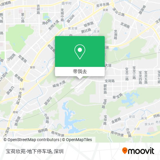 宝荷欣苑-地下停车场地图