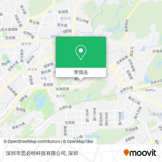深圳市思必特科技有限公司地图