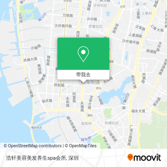 浩轩美容美发养生spa会所地图