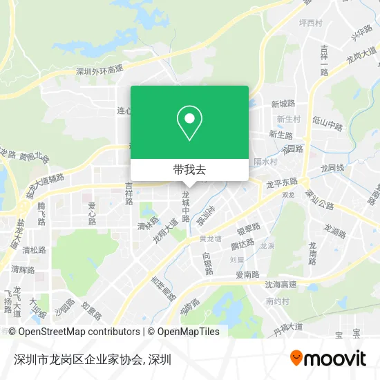 深圳市龙岗区企业家协会地图