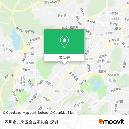 深圳市龙岗区企业家协会地图