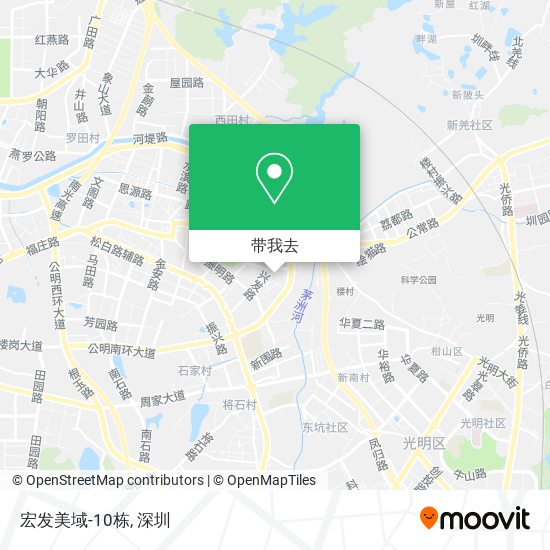 宏发美域-10栋地图