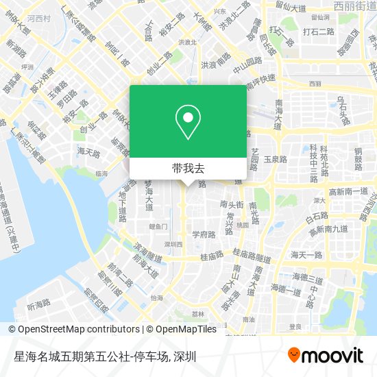 星海名城五期第五公社-停车场地图