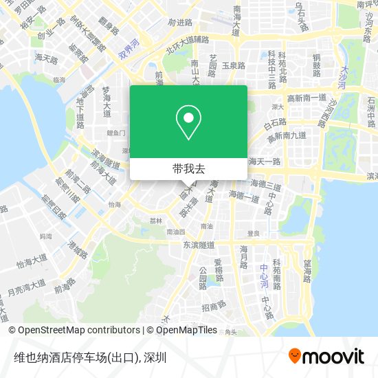 维也纳酒店停车场(出口)地图