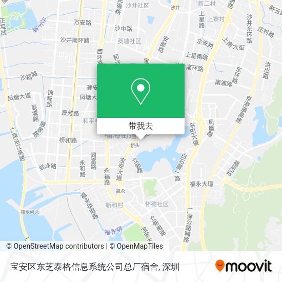 宝安区东芝泰格信息系统公司总厂宿舍地图