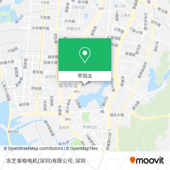 东芝泰格电机(深圳)有限公司地图