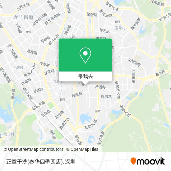 正章干洗(春华四季园店)地图
