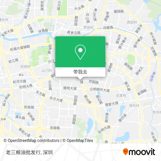 老三粮油批发行地图