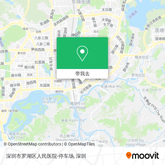 深圳市罗湖区人民医院-停车场地图