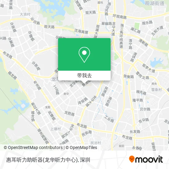 惠耳听力助听器(龙华听力中心)地图