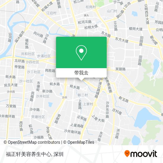 福正轩美容养生中心地图