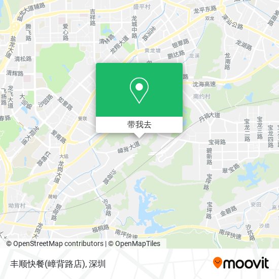 丰顺快餐(嶂背路店)地图