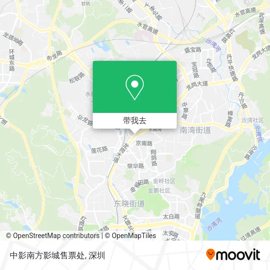 中影南方影城售票处地图