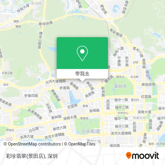彩珍翡翠(景田店)地图