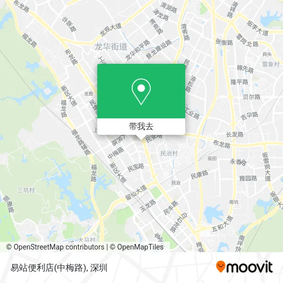 易站便利店(中梅路)地图
