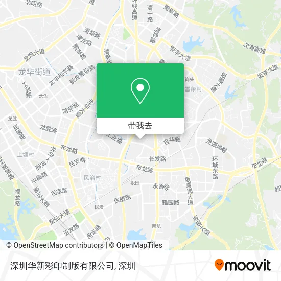 深圳华新彩印制版有限公司地图