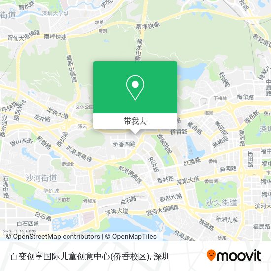 百变创享国际儿童创意中心(侨香校区)地图