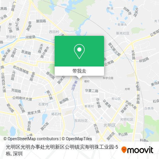 光明区光明办事处光明新区公明镇滨海明珠工业园-5栋地图