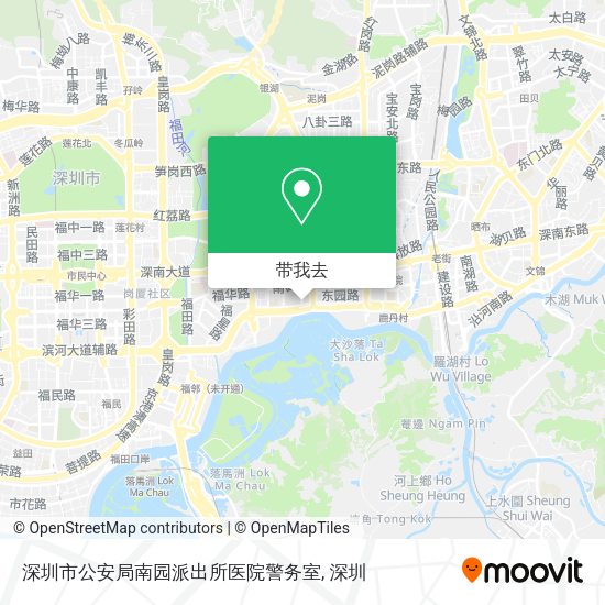 深圳市公安局南园派出所医院警务室地图