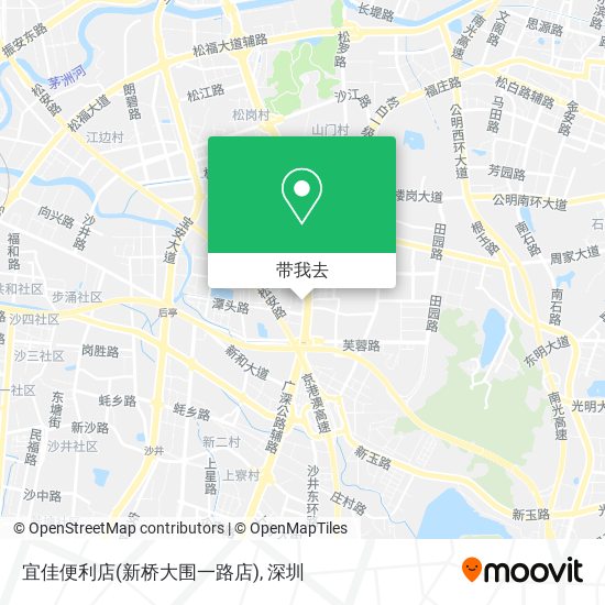 宜佳便利店(新桥大围一路店)地图