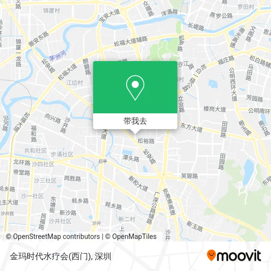 金玛时代水疗会(西门)地图