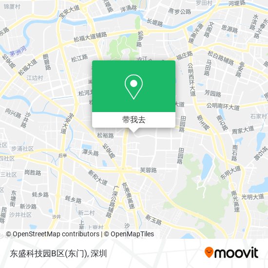 东盛科技园B区(东门)地图