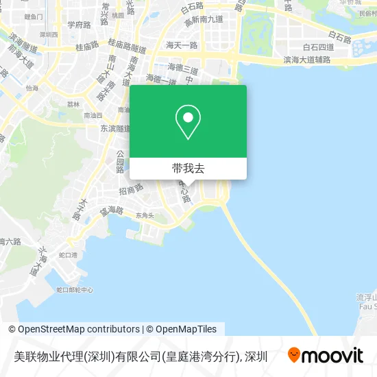 美联物业代理(深圳)有限公司(皇庭港湾分行)地图