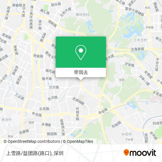 上雪路/益团路(路口)地图