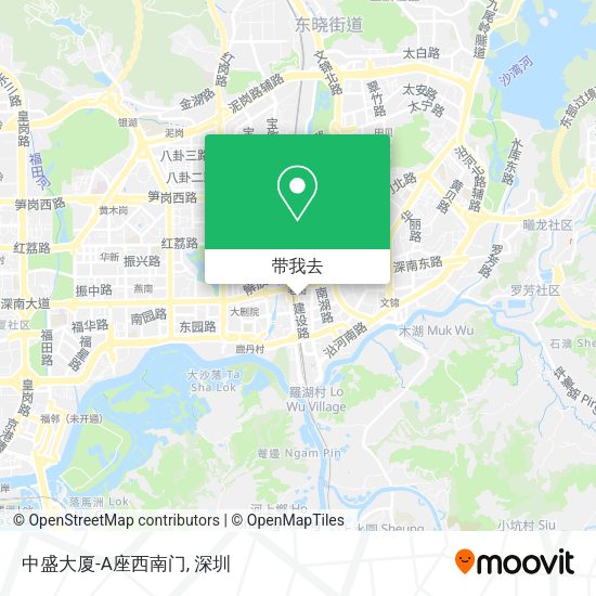 中盛大厦-A座西南门地图