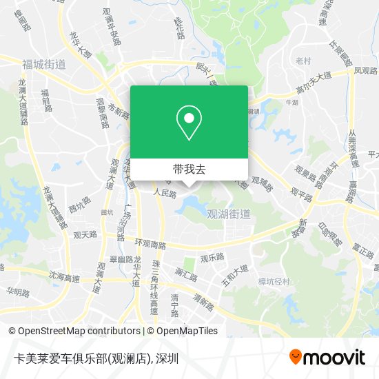 卡美莱爱车俱乐部(观澜店)地图