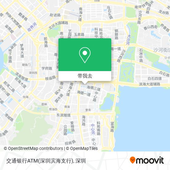 交通银行ATM(深圳滨海支行)地图