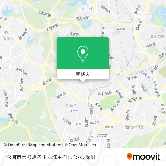 深圳市天彩通盈玉石珠宝有限公司地图