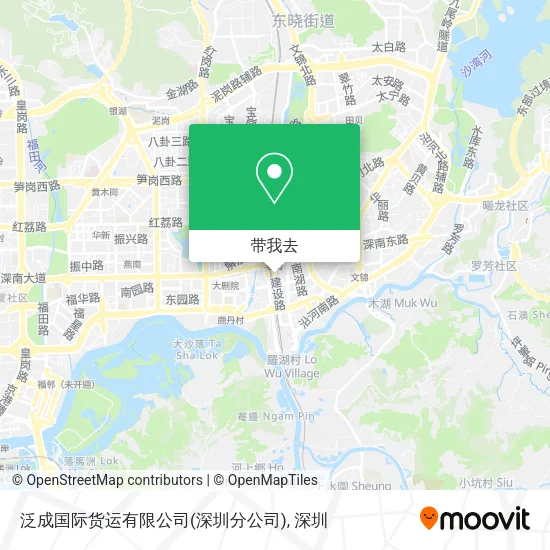 泛成国际货运有限公司(深圳分公司)地图
