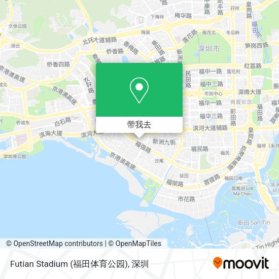 Futian Stadium (福田体育公园)地图