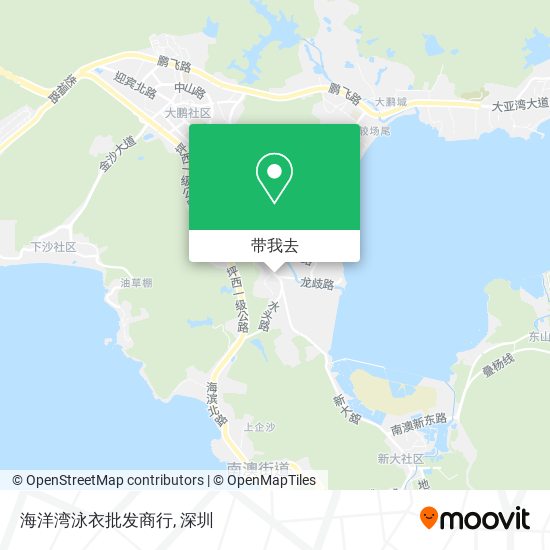 海洋湾泳衣批发商行地图