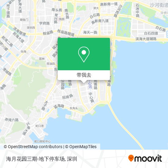 海月花园三期-地下停车场地图
