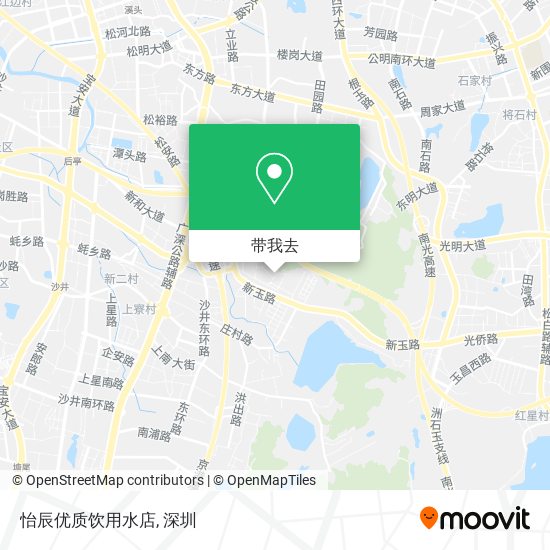 怡辰优质饮用水店地图