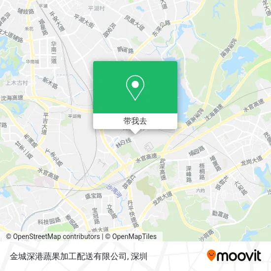 金城深港蔬果加工配送有限公司地图