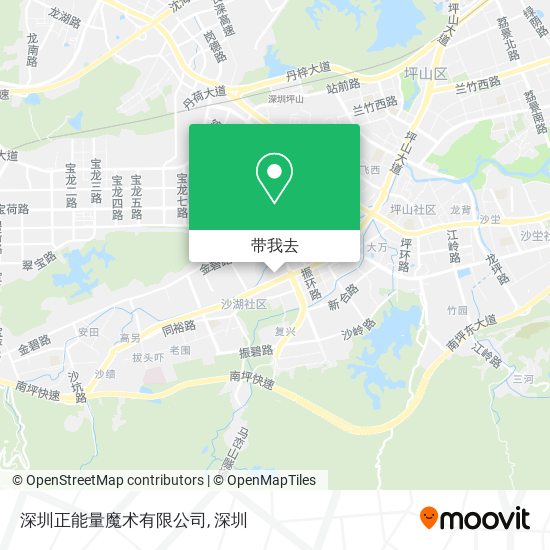 深圳正能量魔术有限公司地图