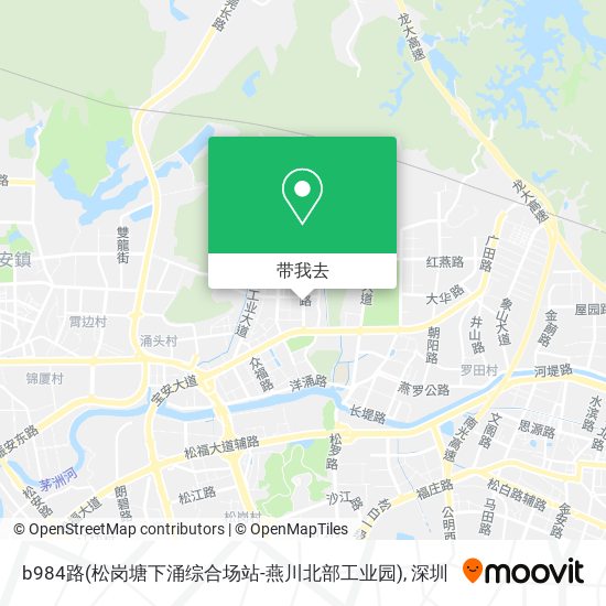 b984路(松岗塘下涌综合场站-燕川北部工业园)地图