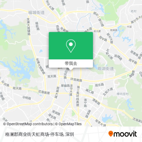 格澜郡商业街天虹商场-停车场地图