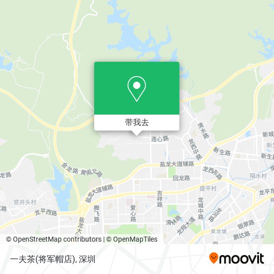一夫茶(将军帽店)地图