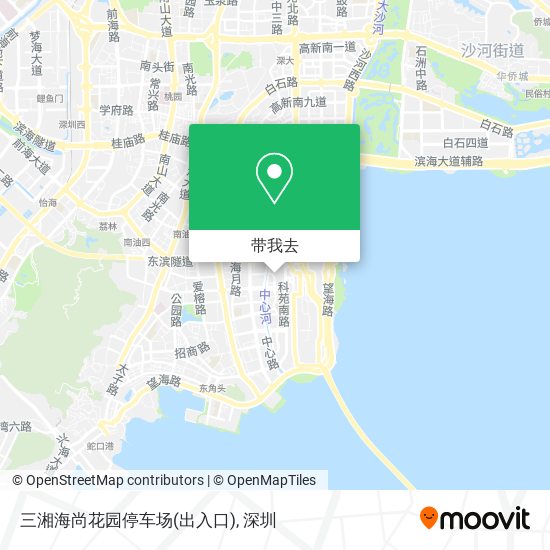 三湘海尚花园停车场(出入口)地图