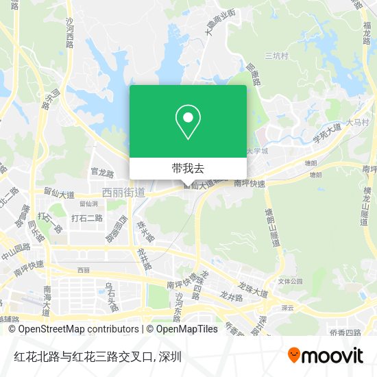 红花北路与红花三路交叉口地图